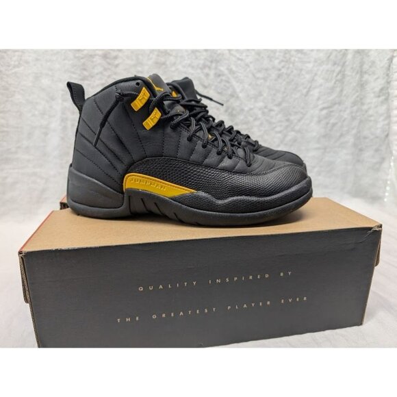 Jordan Other - Air Jordan 12 RETRO men's size 8 Black / Taxi yellow sneakers with box